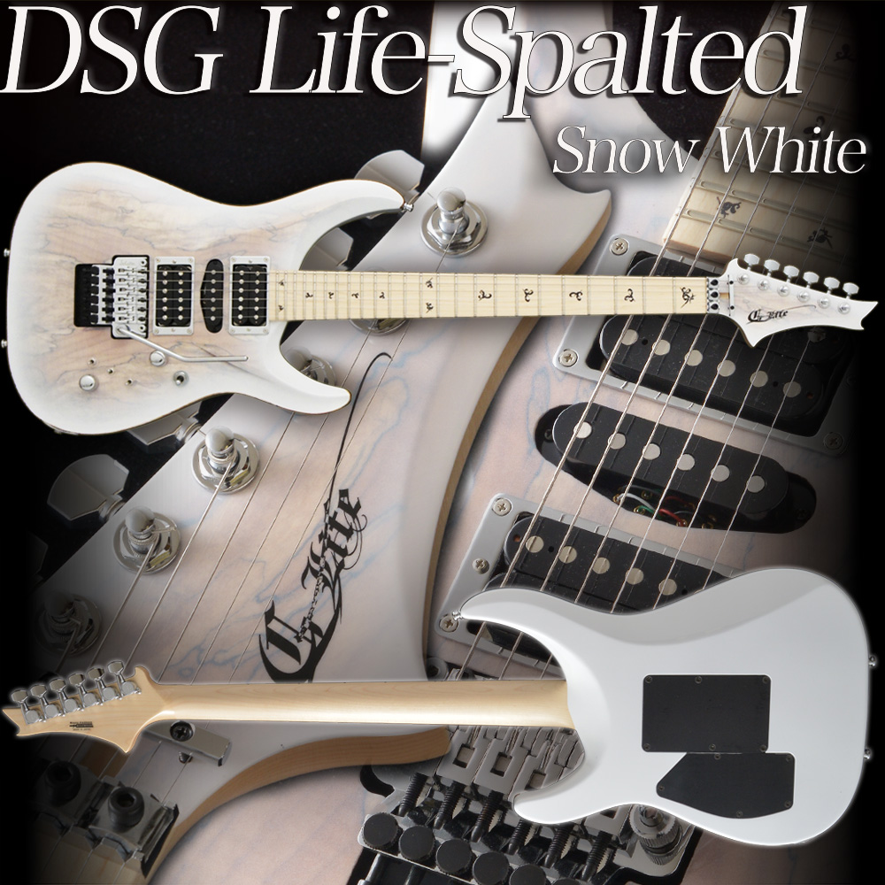 G-Life Guitars / DSG Life-Spalted / Snow White